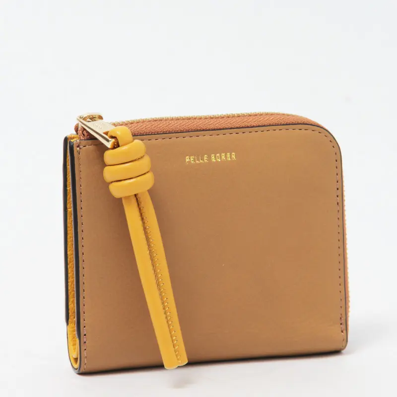 PELLE BORSA ペレボルサ KNOT コンパクトウォレット ≪5月中≫CAMEL