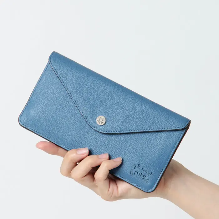 PELLE BORSA ペレボルサ Very Goods シュリンクレザー スリム コンパクト 長財布