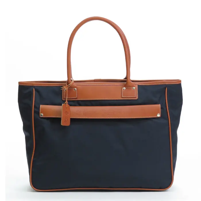 Felisi フェリージ ナイロン ビジネスバッグ（L） NAVY×L.BROWN