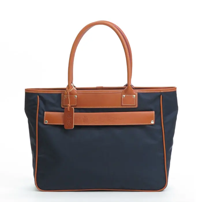 Felisi フェリージ ナイロン ビジネスバッグ（M） NAVY×L.BROWN