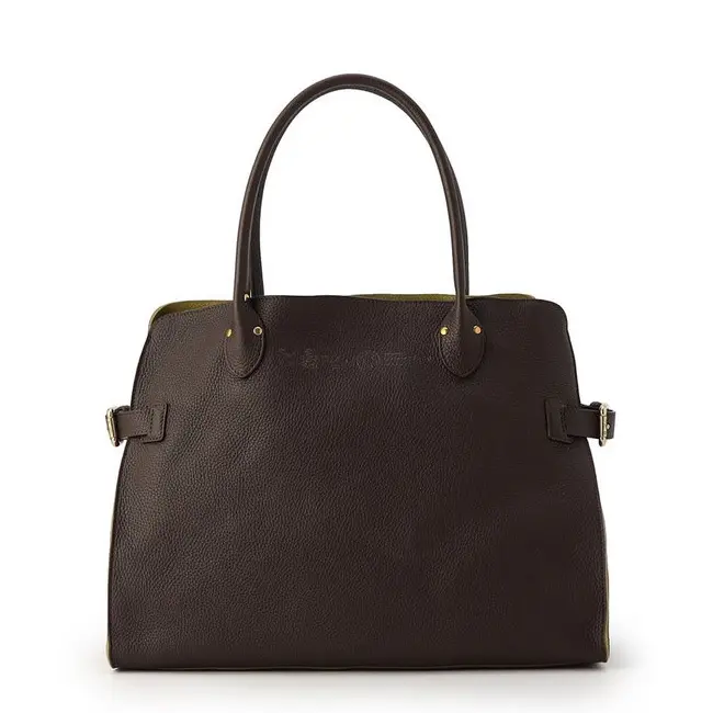 Felisi フェリージ STORICO レザー トートバッグ D.BROWN/PISTACHIO