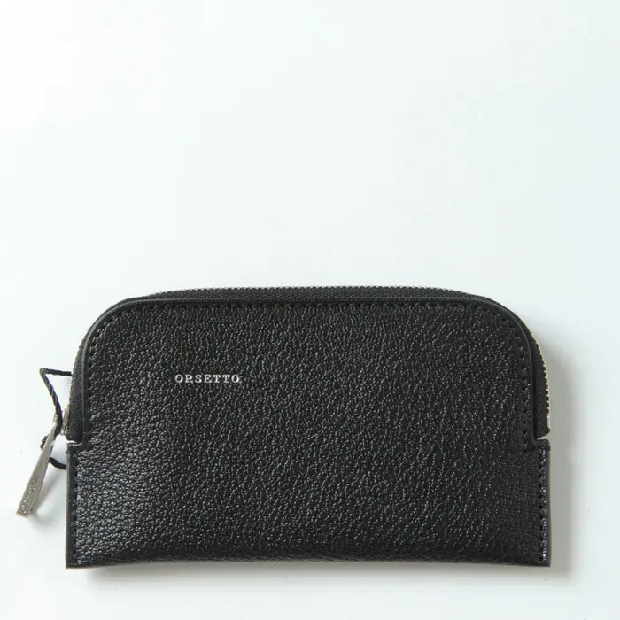 ORSETTO オルセット CAPRE レザー ミニ財布 BLACK