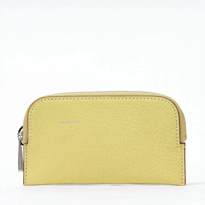 ORSETTO オルセット CAPRE レザー ミニ財布 LT.YELLOW