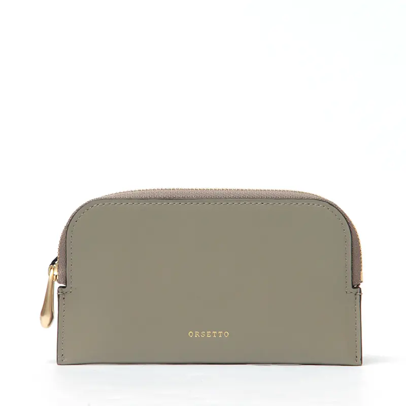ORSETTO オルセット STILLA スムースレザー フラグメントケース ショート TAUPE
