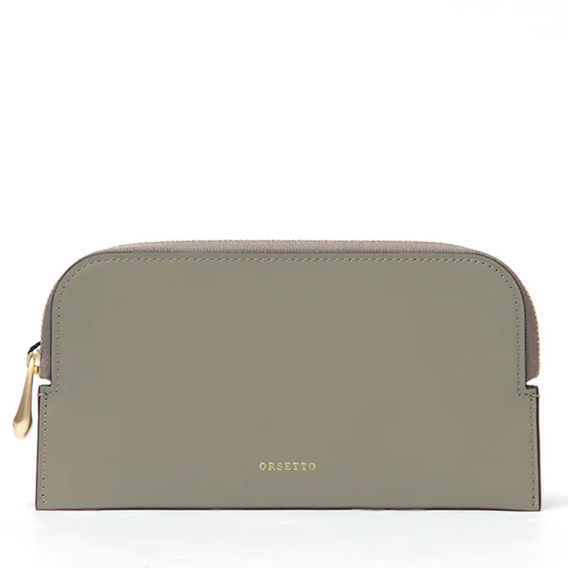 ORSETTO オルセット STILLA スムースレザー フラグメントケース ロング TAUPE