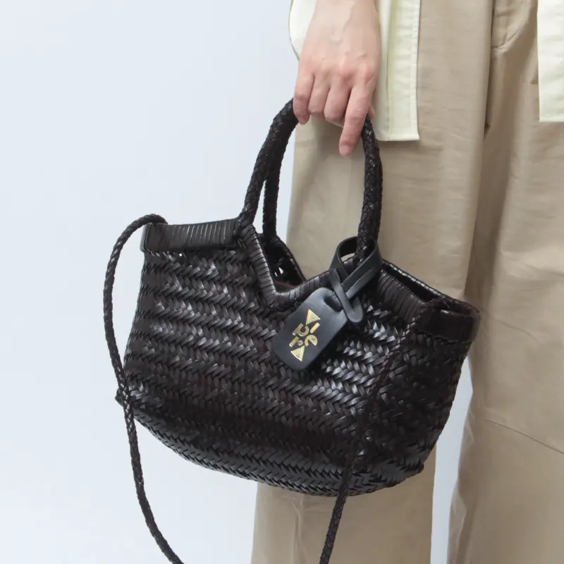 VIPERA THE LABEL ヴィペラ ザ レーベル レザー メッシュ 2way トートバッグ MONET JUMP CHOCO