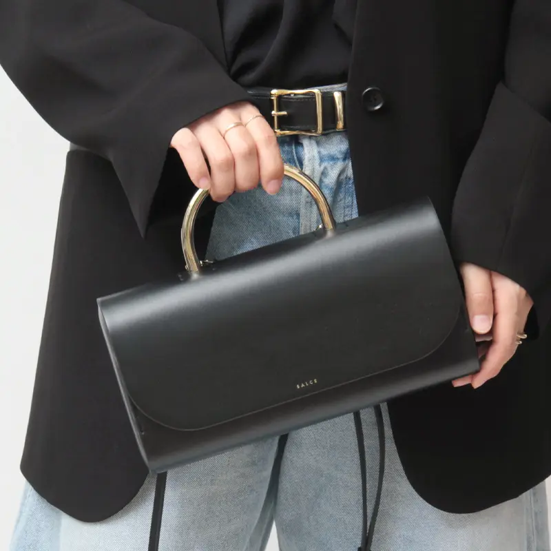 SALCE サルチェ PITUS METAL BIG レザー 2way ハンドバッグ