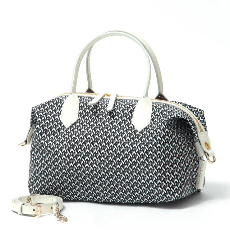 ROBERTA PIERI ロベルタピエリ TATAMI BAULETTO MINI 2way ナイロン トートバッグ SUPER WHITE
