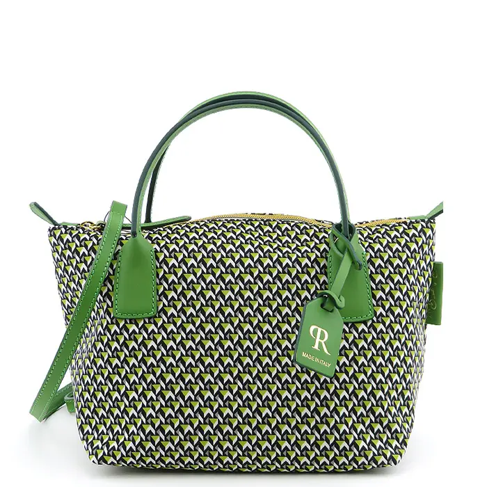 ROBERTA PIERI ロベルタピエリ TATAMI MINI DUFFLE 2WAY ND ナイロン トートバッグ LIME