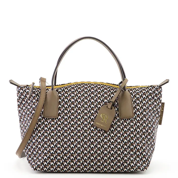 ROBERTA PIERI ロベルタピエリ TATAMI MINI DUFFLE 2WAY ND ナイロン トートバッグ LOUNGE TAUPE