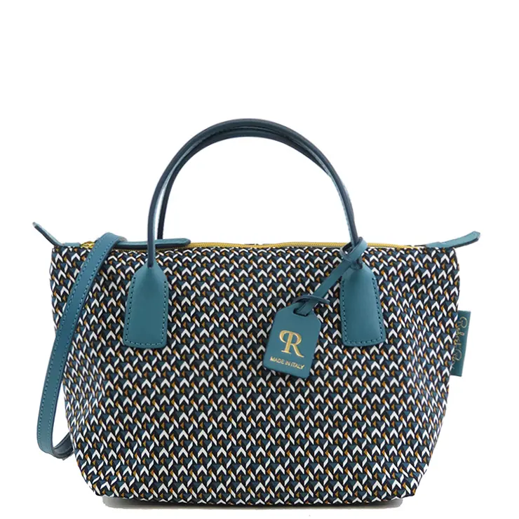 ROBERTA PIERI ロベルタピエリ TATAMI MINI DUFFLE 2WAY ND ナイロン トートバッグ PETROLIO