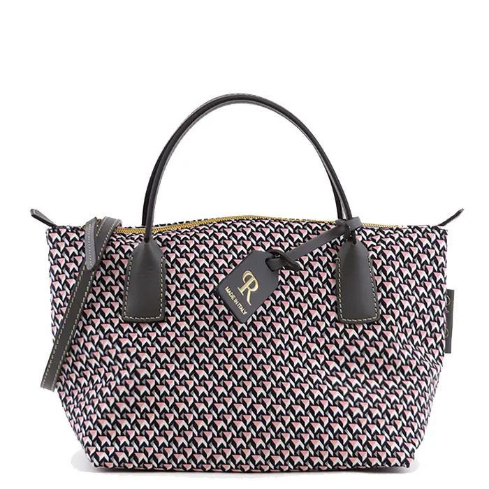 ROBERTA PIERI ロベルタピエリ TATAMI MINI DUFFLE 2WAY ND ナイロン トートバッグ ROSEGRAY/PIOMBO
