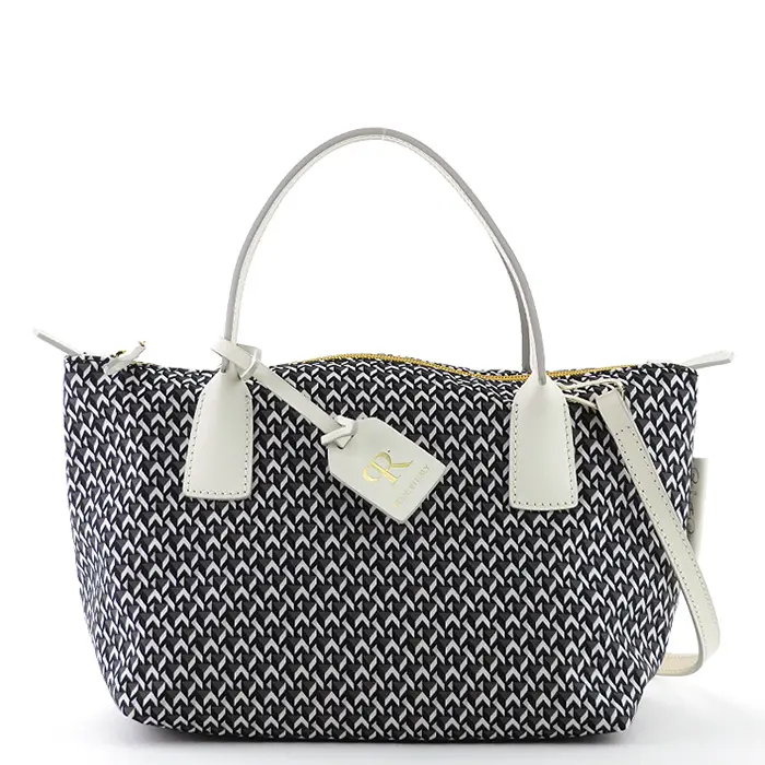 ROBERTA PIERI ロベルタピエリ TATAMI MINI DUFFLE 2WAY ND ナイロン トートバッグ SUPER WHITE