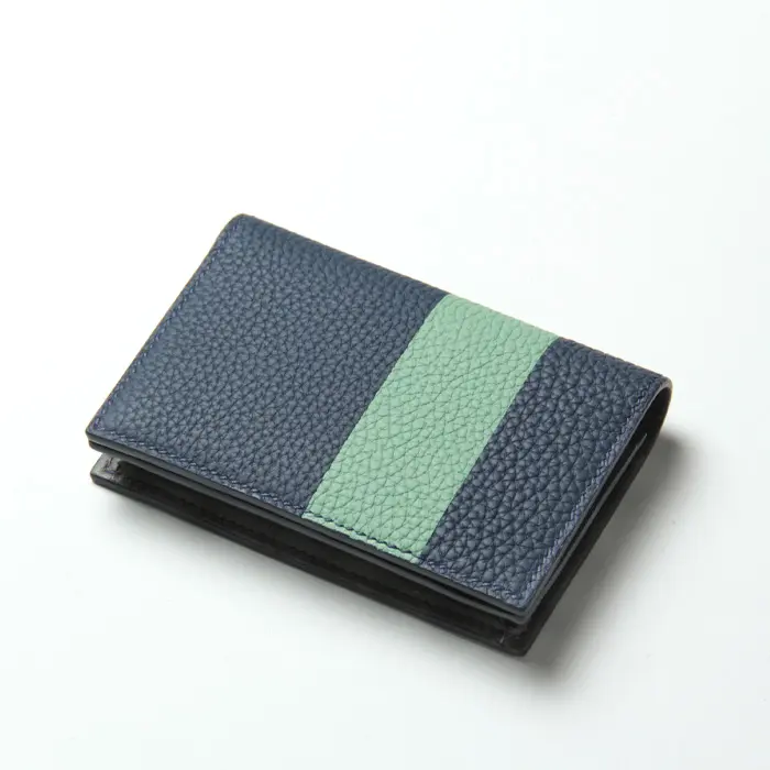 MAISON TAKUYA メゾンタクヤ レザー名刺入れ NAVY/GREEN/GREY