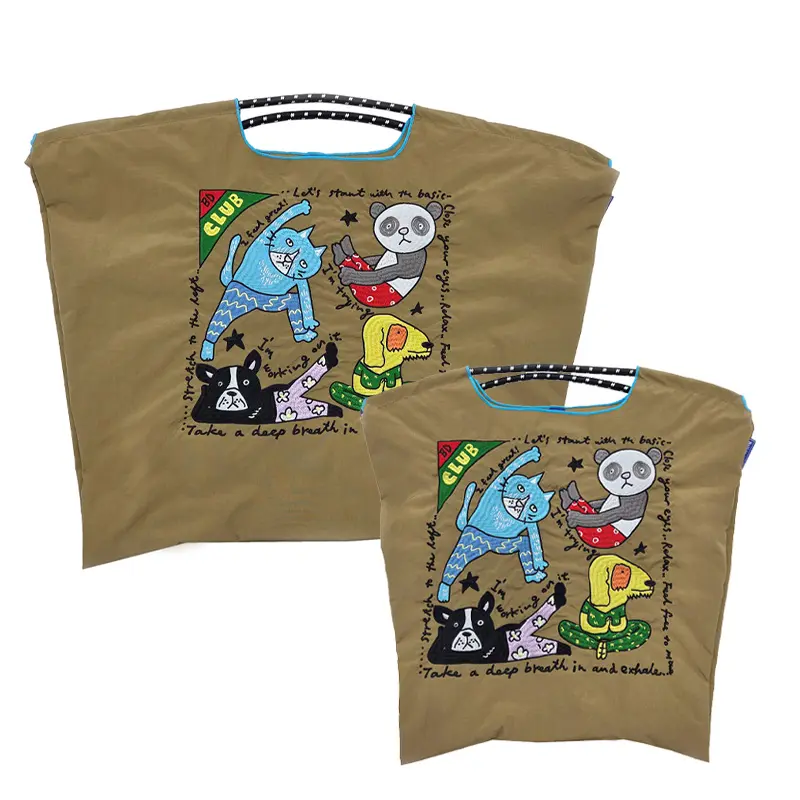 BALL＆CHAIN ボールアンドチェーン BOBBY DAZZLER CLUB ( ボビーダズラークラブ) エコバッグ (M) (L) ベージュ