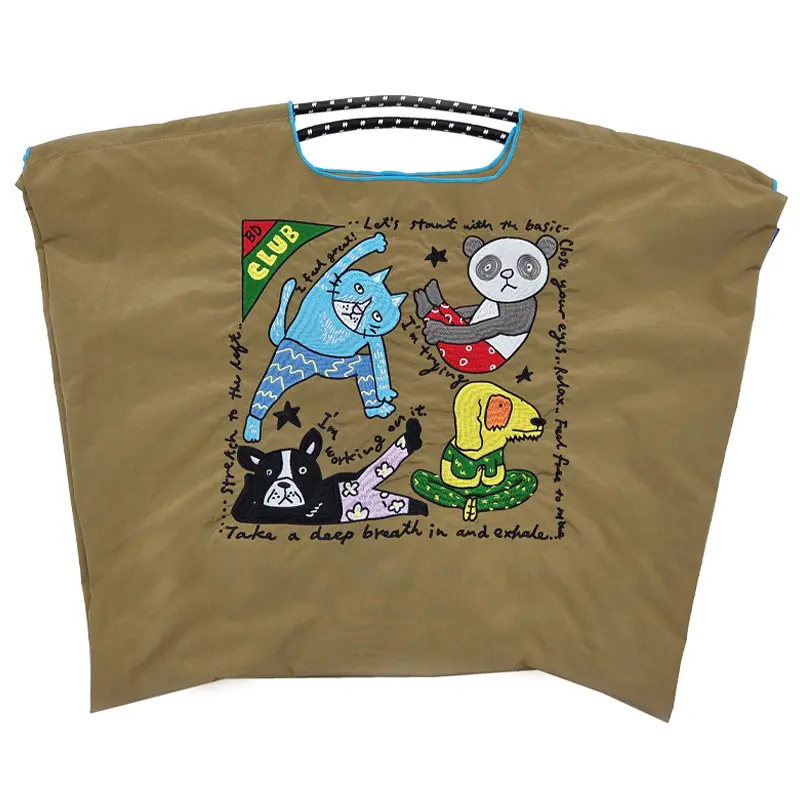 BALL＆CHAIN ボールアンドチェーン BOBBY DAZZLER CLUB ( ボビーダズラークラブ) エコバッグ (M) (L) ベージュ