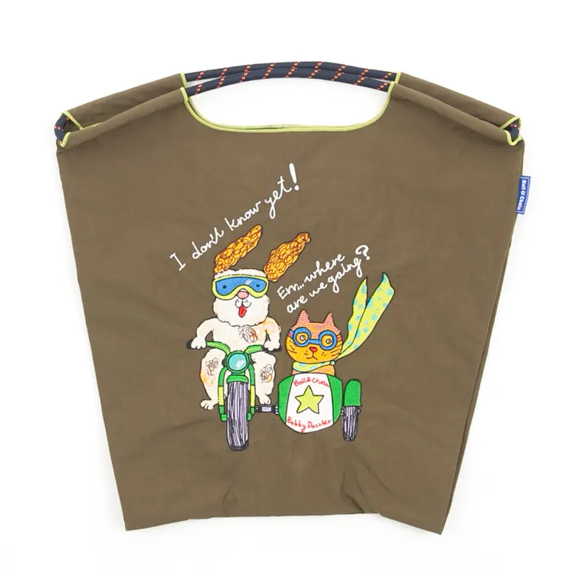 BALL＆CHAIN ボールアンドチェーン B.BIKE (B.バイク) エコバッグ (M) (L) カーキ M