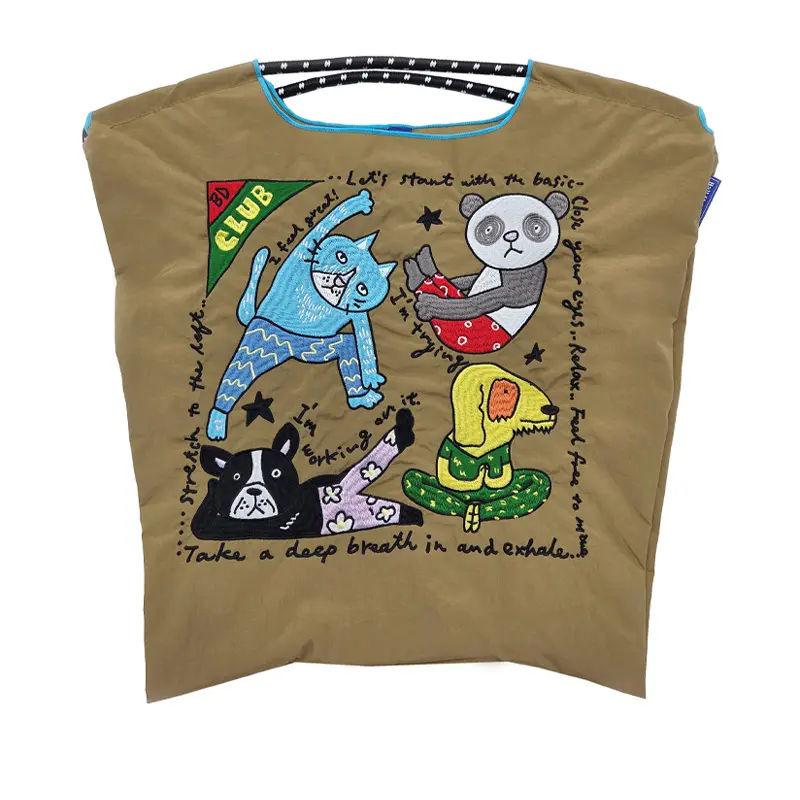 BALL＆CHAIN ボールアンドチェーン BOBBY DAZZLER CLUB ( ボビーダズラークラブ) エコバッグ (M) (L) ベージュ