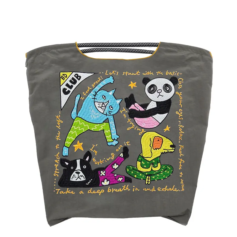 BALL＆CHAIN ボールアンドチェーン BOBBY DAZZLER CLUB ( ボビーダズラークラブ) エコバッグ (M) (L) グレー