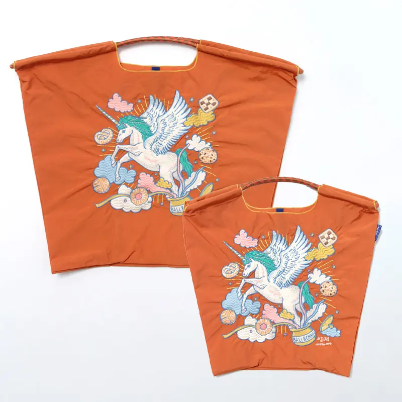 BALL＆CHAIN ボールアンドチェーン D[di:] UNICORN（ユニコーン）エコバッグ (M) (L) オレンジ