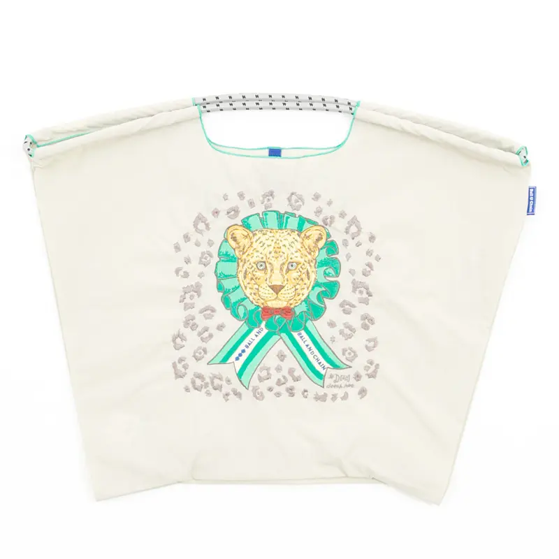 BALL＆CHAIN ボールアンドチェーン D.LEOPARD(D.レオパード) エコバッグ (M) (L) ライトグレー L