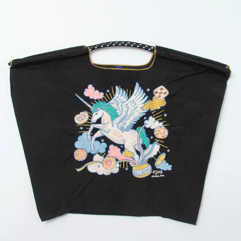 BALL＆CHAIN ボールアンドチェーン D[di:] UNICORN（ユニコーン）エコバッグ (M) (L) ブラック L