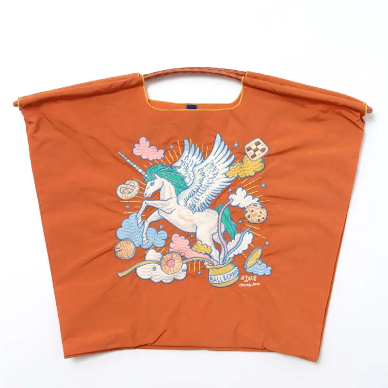 BALL＆CHAIN ボールアンドチェーン D[di:] UNICORN（ユニコーン）エコバッグ (M) (L) オレンジ L