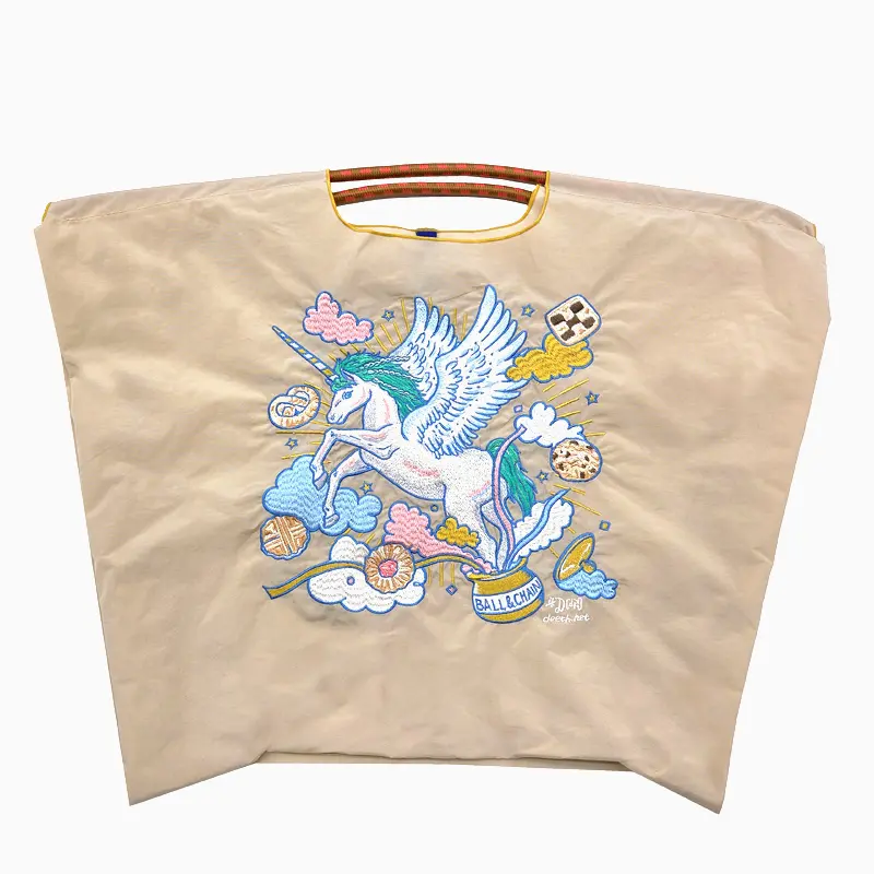 D[di:] UNICORN（ユニコーン）エコバッグ (M) (L) S.ベージュ