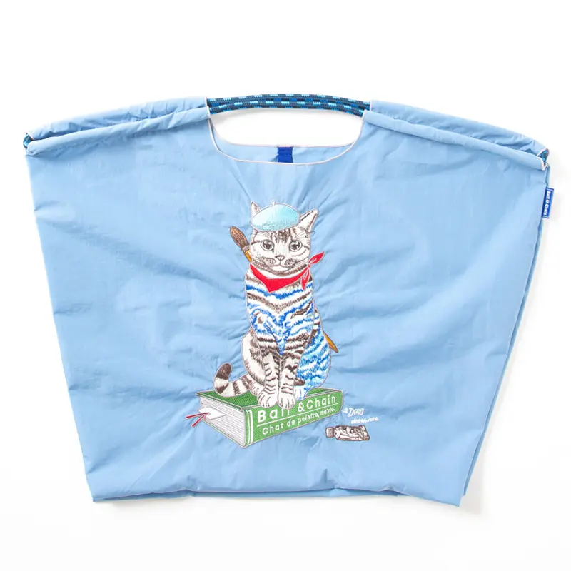 BALL＆CHAIN ボールアンドチェーン P.CAT(P.キャット) エコバッグ (M) (L) ラベンダー L