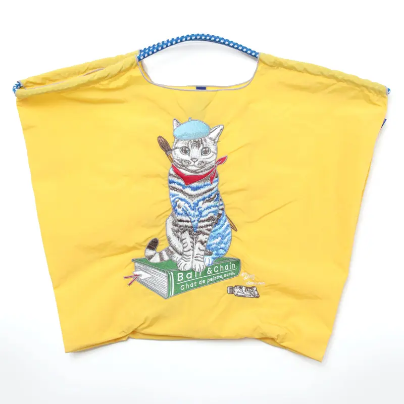 BALL＆CHAIN ボールアンドチェーン P.CAT(P.キャット) エコバッグ (M) (L) マスタード L