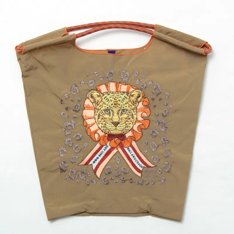 BALL＆CHAIN ボールアンドチェーン D.LEOPARD(D.レオパード) エコバッグ (M) (L) ベージュ M