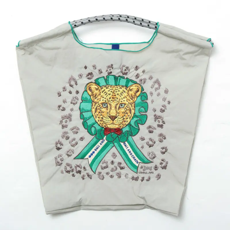 BALL＆CHAIN ボールアンドチェーン D.LEOPARD(D.レオパード) エコバッグ (M) (L) ライトグレー M