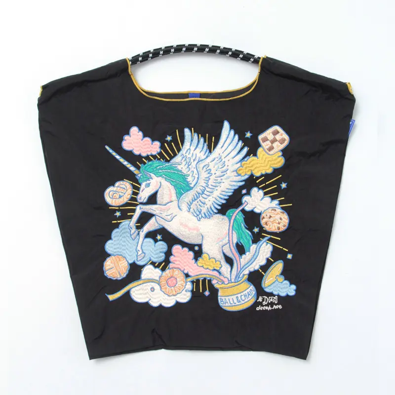 BALL＆CHAIN ボールアンドチェーン D[di:] UNICORN（ユニコーン）エコバッグ (M) (L) ブラック M