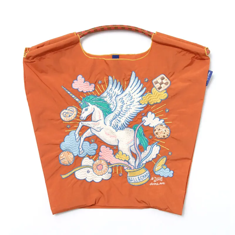 BALL＆CHAIN ボールアンドチェーン D[di:] UNICORN（ユニコーン）エコバッグ (M) (L) オレンジ M