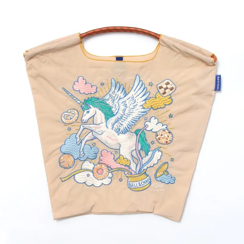 BALL＆CHAIN ボールアンドチェーン D[di:] UNICORN（ユニコーン）エコバッグ (M) (L) S.ベージュ M