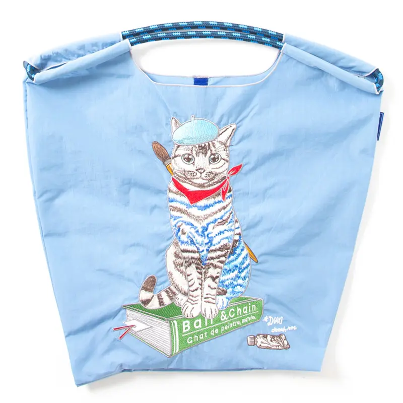 BALL＆CHAIN ボールアンドチェーン P.CAT(P.キャット) エコバッグ (M) (L) ラベンダー M