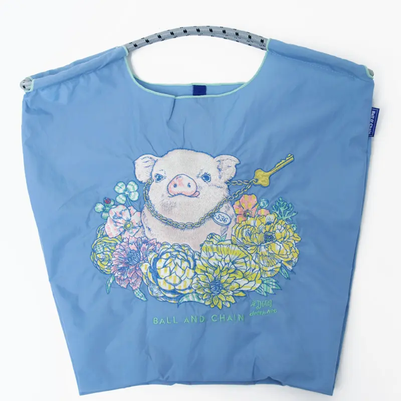 BALL＆CHAIN ボールアンドチェーン D[di:] PIG(ピッグ) エコバッグ (M) (L) ゼニスブルー M