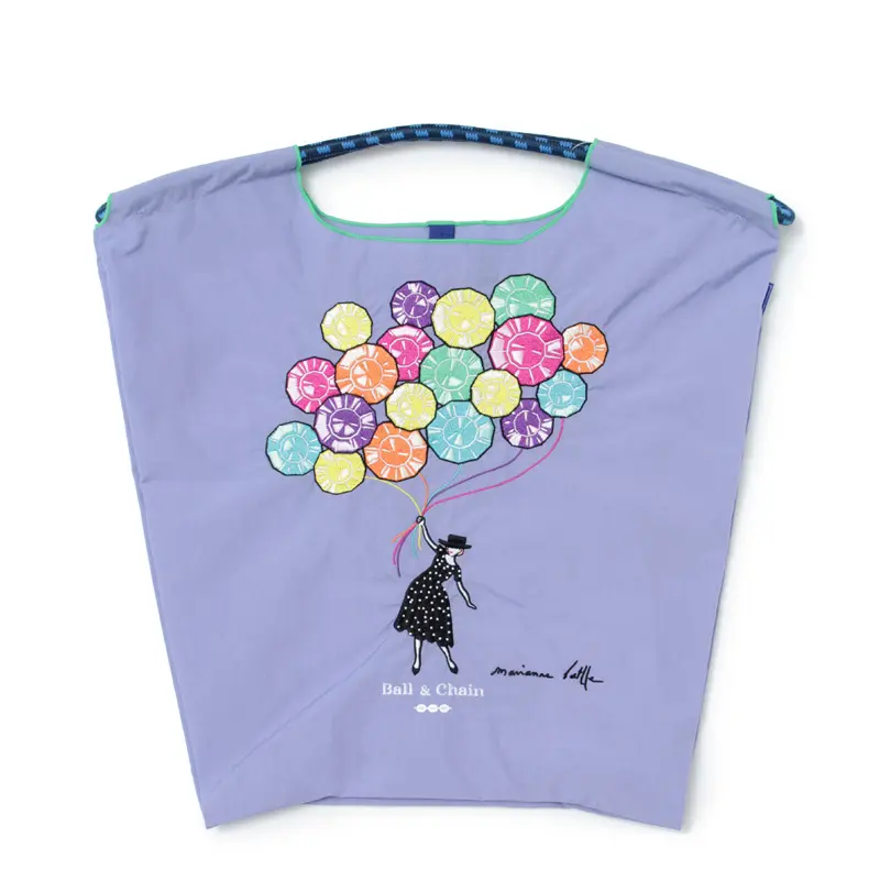 BALL＆CHAIN ボールアンドチェーン Balloon  (バルーン) エコバッグ (M) (L) ラベンダー M