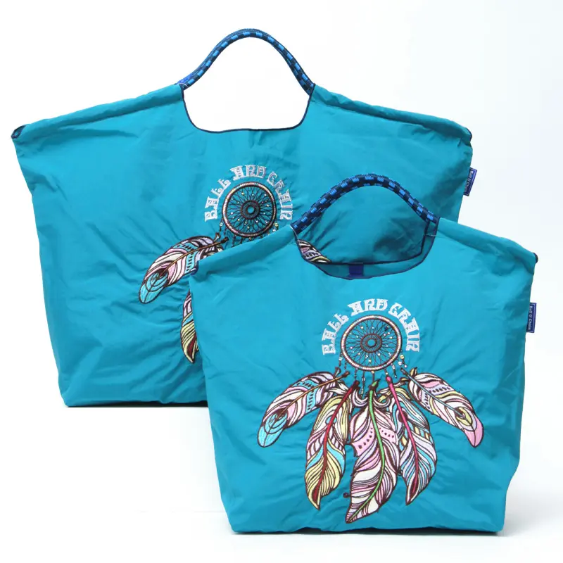 BALL＆CHAIN ボールアンドチェーン DREAM CATCHER(ドリームキャッチャー) エコバッグ (M) (L) ターコイズ