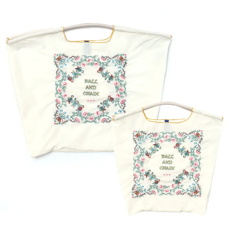 FLEURS（フルール） エコバッグ (M) (L) アイボリー