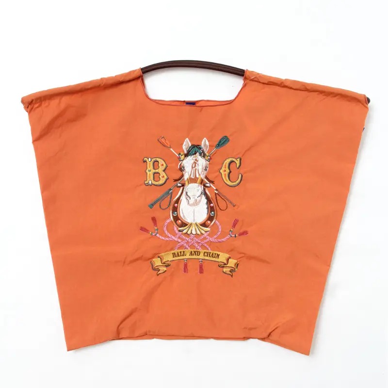 BALL＆CHAIN ボールアンドチェーン HORSE SHOE（ホースシュー） エコバッグ (M) (L) オレンジ L