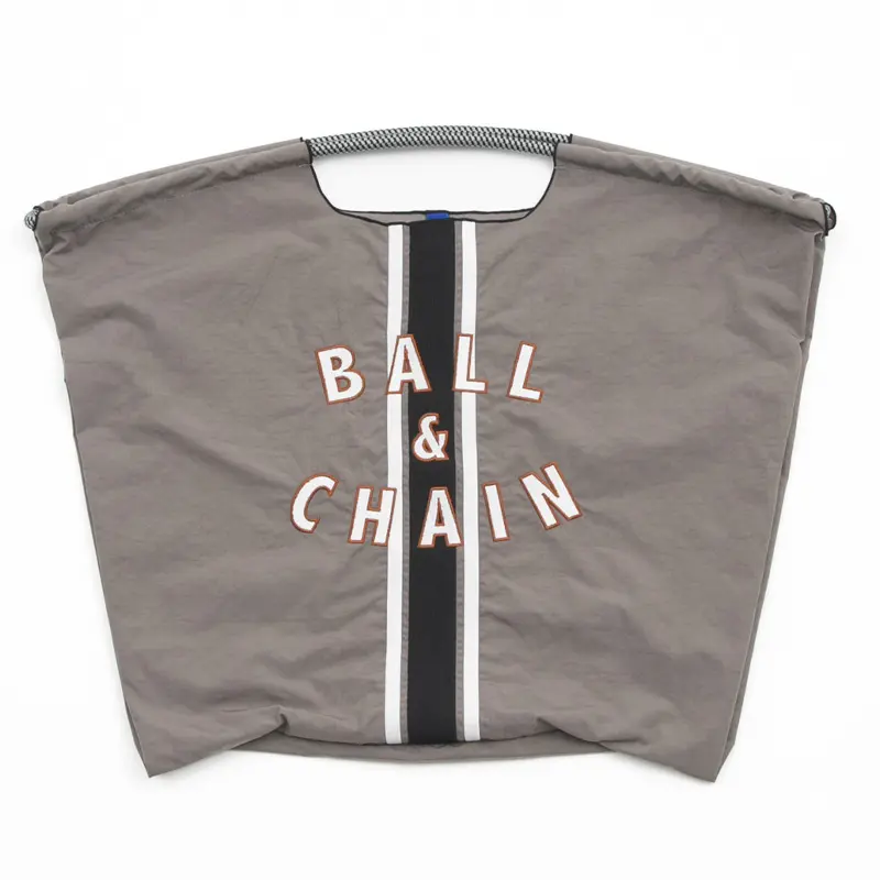 BALL＆CHAIN ボールアンドチェーン LINE  (ライン) エコバッグ (M) (L) グレー L