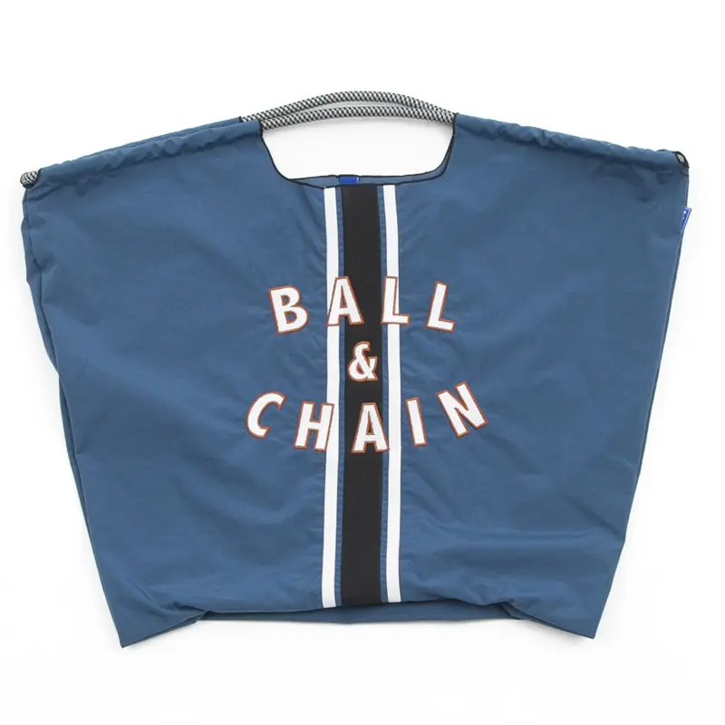 BALL＆CHAIN ボールアンドチェーン LINE  (ライン) エコバッグ (M) (L) ネイビー L