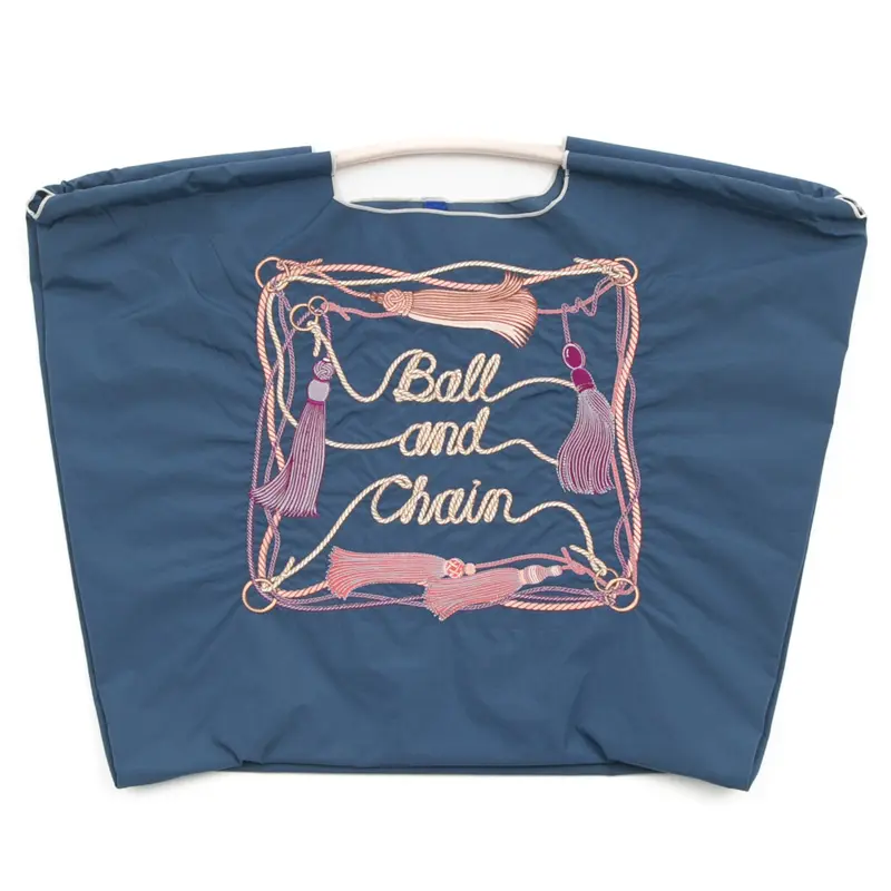 BALL＆CHAIN ボールアンドチェーン TASSEL (タッセル) エコバッグ (M) (L) ネイビー L