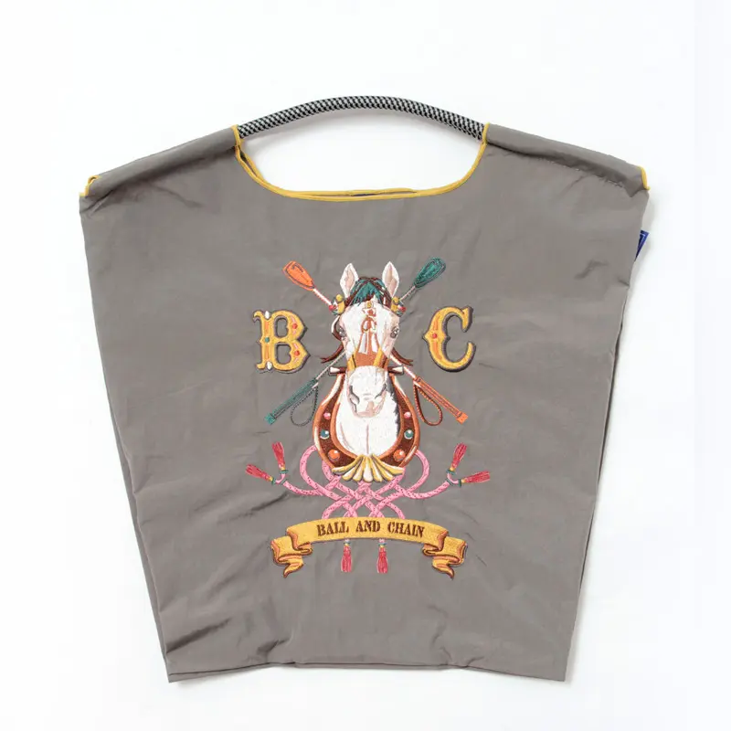 BALL＆CHAIN ボールアンドチェーン HORSE SHOE（ホースシュー） エコバッグ (M) (L) F.グレー M