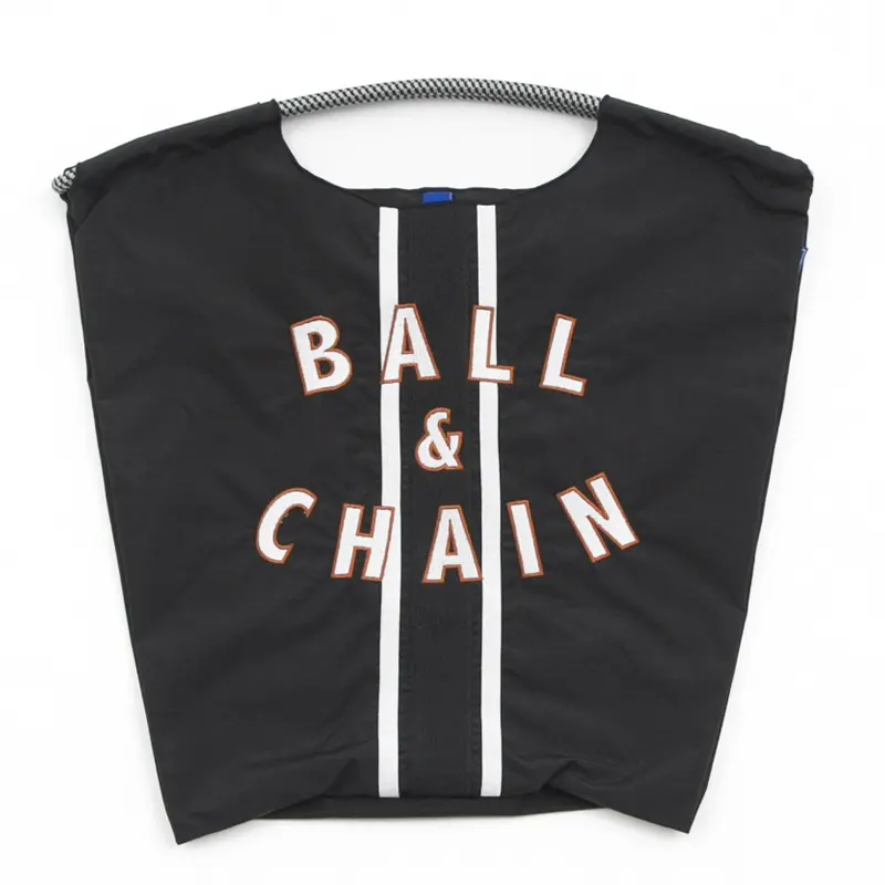 BALL＆CHAIN ボールアンドチェーン LINE  (ライン) エコバッグ (M) (L) ブラック M
