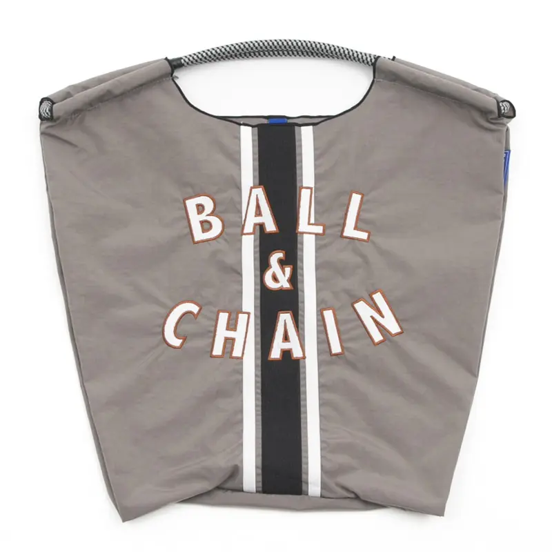 BALL＆CHAIN ボールアンドチェーン LINE  (ライン) エコバッグ (M) (L) グレー M