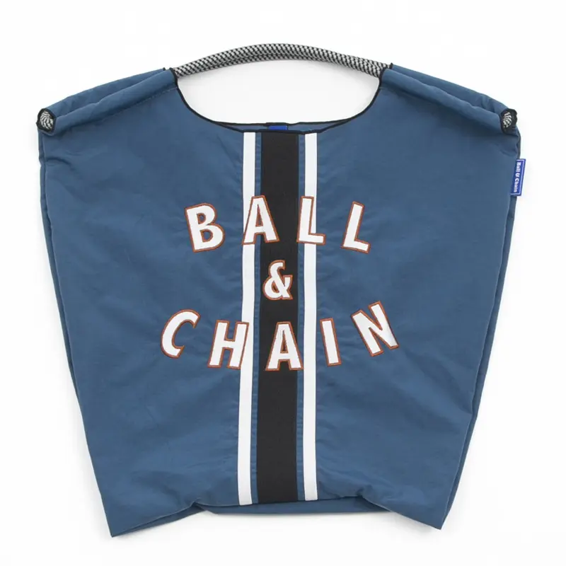 BALL＆CHAIN ボールアンドチェーン LINE  (ライン) エコバッグ (M) (L) ネイビー M