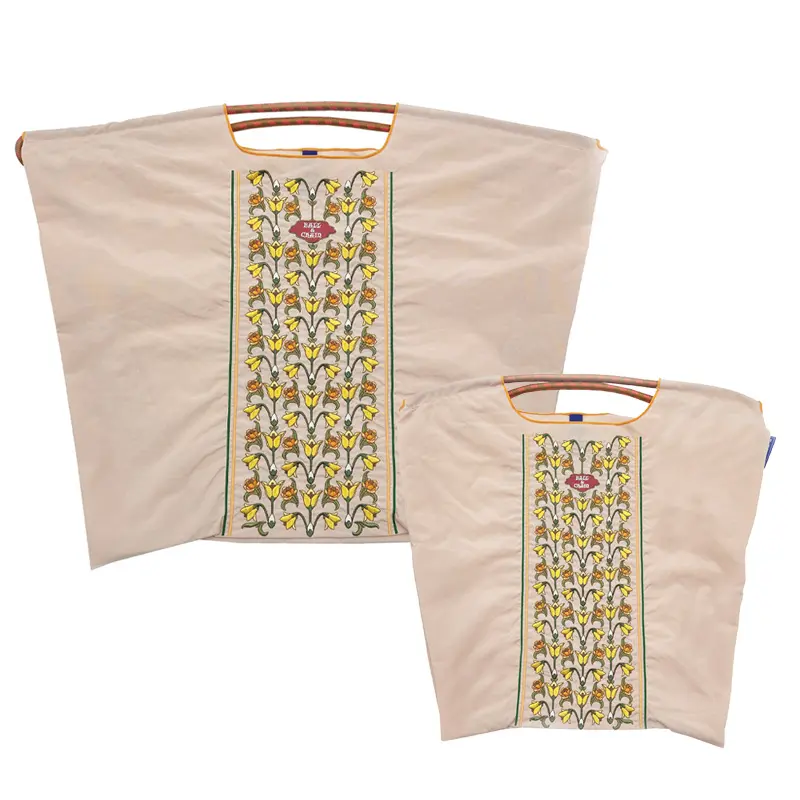 BALL＆CHAIN ボールアンドチェーン FLOWER LINE Ⅱ(フラワーライン) エコバッグ (M) (L) ベージュ