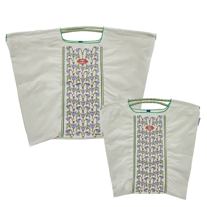 BALL＆CHAIN ボールアンドチェーン FLOWER LINE Ⅱ(フラワーライン) エコバッグ (M) (L) グレー